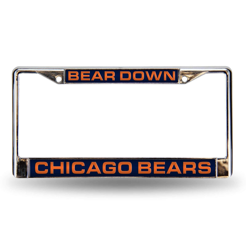 Honda License Plate Frame Bears "Bear Down" Laser Chrome Frame