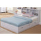 Beautiful Dazzling White Finish Full Size Chest Bed With 3 Drawers.-Panel Beds-White-Wood-JadeMoghul Inc.