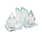 Beautiful Natural Crystal Diamond Bookends, Clear, Set Of 2-Bookends-CLEAR/FROST-Crystal-JadeMoghul Inc.