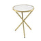Beautiful Side Table, Mirror & Gold-Side Tables and End Tables-Mirror & Gold-Mirror Metal Tube-JadeMoghul Inc.