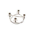 Beautifully Designed decorative Metal Candle Holder, Silver-Candleholders-Silver-Metal-JadeMoghul Inc.