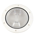 Beckson 4" Clear Center Screw-Out Deck Plate - White [DP40-W-C]-Deck Plates-JadeMoghul Inc.