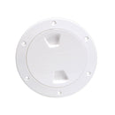 Beckson 4" Smooth Center Screw-Out Deck Plate - White [DP40-W]-Deck Plates-JadeMoghul Inc.