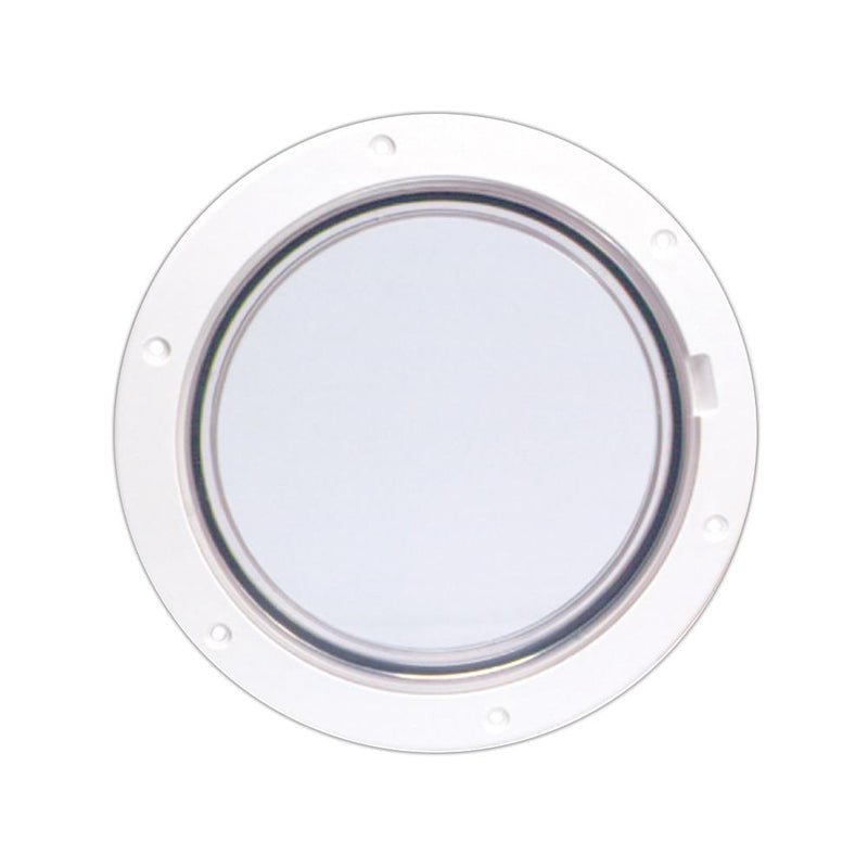 Beckson 6" Clear Center Pry-Out Deck Plate - White [DP61-W-C]-Deck Plates-JadeMoghul Inc.