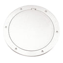 Beckson 6" Smooth Center Pry-Out Deck Plate - White [DP61-W]-Deck Plates-JadeMoghul Inc.