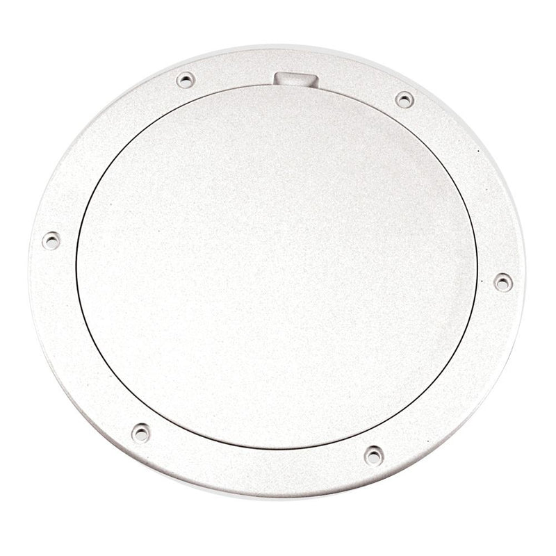 Beckson 6" Smooth Center Pry-Out Deck Plate - White [DP61-W]-Deck Plates-JadeMoghul Inc.