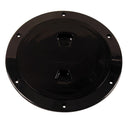 Beckson 6" Smooth Center Screw-Out Deck Plate - Black [DP60-B]-Deck Plates-JadeMoghul Inc.