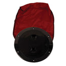 Beckson 6" Stow-Away Deck Plate - Black w-12" Bag [DP60BB]-Deck Plates-JadeMoghul Inc.