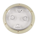 Beckson 8" Clear Center Screw-Out Deck Plate - Beige [DP80-N-C]-Deck Plates-JadeMoghul Inc.