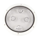 Beckson 8" Clear Center Screw-Out Deck Plate - White [DP80-W-C]-Deck Plates-JadeMoghul Inc.