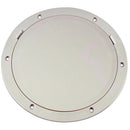 Beckson 8" Smooth Center Pry-Out Deck Plate - White [DP81-W]-Deck Plates-JadeMoghul Inc.