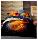Bedding Sets 2/3pcs 3D Duvet Cover Bed Sheet Pillow Cases Size EU/CN/US Queen King Blue Football outbreaks-AZY-019-AU Full 180x210cm-JadeMoghul Inc.