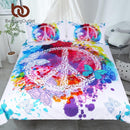 BeddingOutlet Watercolor Butterfly Bedding Set Colorful Printed Quilt Cover With Pillowcases Peace Design Bed Set 3-Piece-US Twin-China-JadeMoghul Inc.