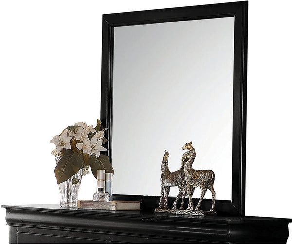 Bedroom Decorative Mirrors - 36" X 1" X 38" Cherry Wood Mirror HomeRoots