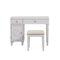 Bedroom Furniture Sets Seraph Vanity Set Featuring Stool And Mirror White Benzara