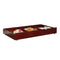 Transitional Style Wooden Trundle With Large Storage Drawer, Warm Cherry Brown