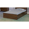 Wooden Twin Size Chest Bed With 3 Drawers, Dark Walnut Brown