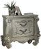 Bedroom White Nightstand - 35" X 23" X 31" Bone White Wood Nightstand HomeRoots