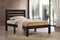 Beds Bed Frame - 78" X 58" X 39" Full Espresso Poplar Wood Bed HomeRoots