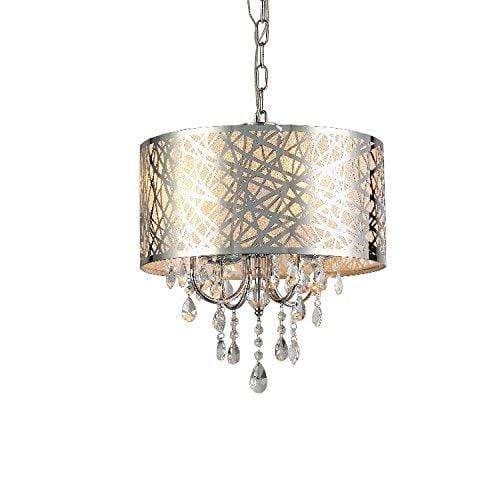 Beds Bedroom Chandeliers - Abstract 4-light Crystal Chandelier HomeRoots