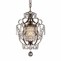 Beds Bedroom Chandeliers - Rosalie 1-light Antique Bronze 11-inch Crystal Chandelier HomeRoots