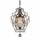 Beds Bedroom Chandeliers - Rosalie 1-light Antique Bronze 11-inch Crystal Chandelier HomeRoots