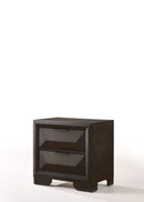 Beds Bedroom Nightstands - 26" X 17" X 25" Espresso Rubber Wood Nightstand HomeRoots