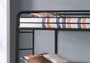 Beds Bunk Beds - 41'.75" x 78" x 59'.5" Black, Metal - Bunk Bed - Twin / Twin Size HomeRoots