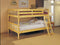 Beds Bunk Beds For Kids - Full/Full Bunk Bed, Natural - Pine Wood Natural HomeRoots