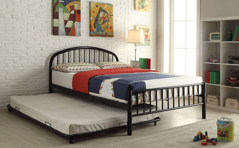 Beds Cheap Twin Bed Frames - 79" X 39" X 33" Twin Black Bed HomeRoots