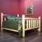 Beds Double Bed Frame - 56" X 88" X 48" Clear Wood Double Bed HomeRoots