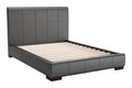 Beds Full Bed Frame - 62.2" x 83.9" x 43.5" Black, Leatherette, Plywood, MDF, Full Bed HomeRoots