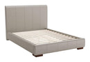 Beds Full Bed Frame - 62.2" x 83.9" x 43.5" Gray, Leatherette, Plywood, MDF, Full Bed HomeRoots