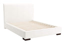 Beds Full Bed Frame - 62.2" x 83.9" x 43.5" White, Leatherette, Plywood, MDF, Full Bed HomeRoots
