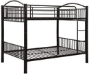 Beds Full Bunk Beds - 78" X 56" X 67" Black Metal Full Over Full Bunk Bed HomeRoots