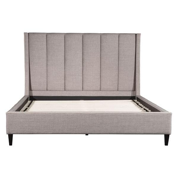 Beds King Bed Frame - 81.5" X 88.2" X 61" Gilded Age King Dove Gray Bed HomeRoots