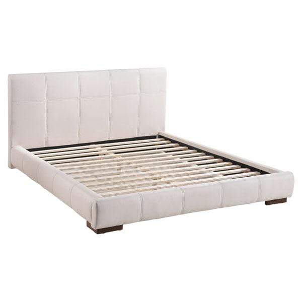 Beds King Bed Frame - 83.9" X 88.6" X 43.3" King White Bed HomeRoots