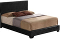 Beds King Bed Frame - 86" X 79" X 47" Black Pu Panel King Bed HomeRoots