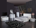 Beds King Beds - 79'' X 80'' X 42.5'' 4pc Eastern King Modern White High Gloss Bedroom Set HomeRoots