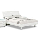 Beds King Beds - 86'' X 91'' X 41'' Modern Eastern King White High Gloss Bed HomeRoots