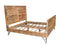 Beds King Beds For Sale - 76" X 80" X 61" Natural/Black Iron Wood King Size Bed HomeRoots