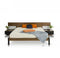 Beds King Size Bed - 35" Veneer and MDF King Bed with Nightstands HomeRoots