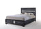 Beds King Size Bed - 79" X 84" X 50" Black Wood Eastern King Bed w/Storage HomeRoots