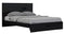 Beds King Size Bed Frame - 72'' X 85'' X 43'' Modern California King Black High Gloss Bed HomeRoots