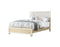 Beds King Size Bed Set - 79" X 86" X 51" PU Champagne Wood Mirror Upholstered (HB) Veneer Eastern King Bed HomeRoots