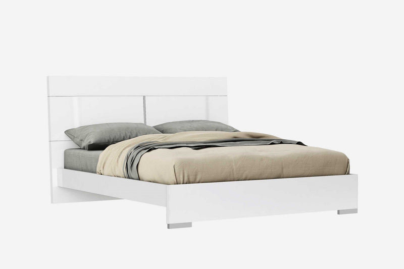 Beds King Size Beds For Sale - 76" X 80" X 46" White Stainless Steel King Bed HomeRoots