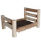 Beds Pet Beds - 34" X 48" X 20" Natural Wood Large Pet Bed HomeRoots