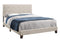 Beds Queen Bed - 64'.25" x 85'.25" x 45" Beige Linen - Queen Size Bed HomeRoots