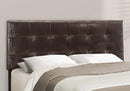 Beds Queen Bed - 64'.25" x 85'.25" x 45" Brown Linen - Queen Size Bed HomeRoots