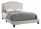 Beds Queen Bed - 64'.5" x 85'.75" x 51'.5" Beige, Foam, Solid Wood, Linen - Queen Size Bed HomeRoots